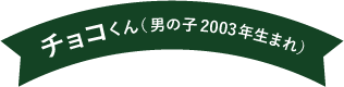 チョコくん（男の子 2003年生まれ）